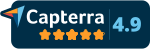 This our softwares's user review scoe from Capterra star rating
